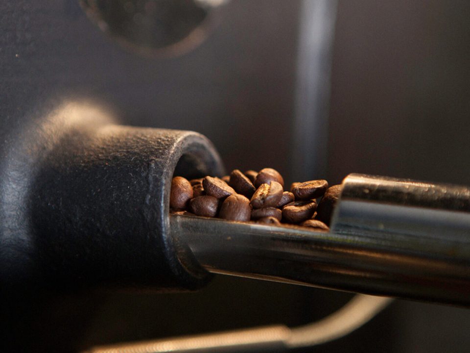 Röstmaschinen zur Veredelung von Kaffee.