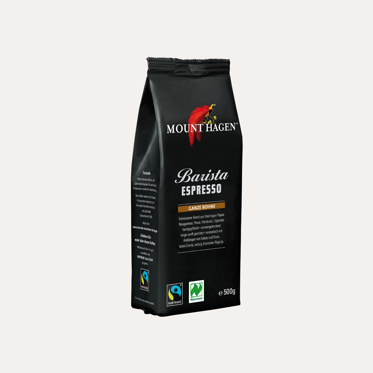 Mount Hagen Barista Espresso ganze Bohne 500g, bio & fair