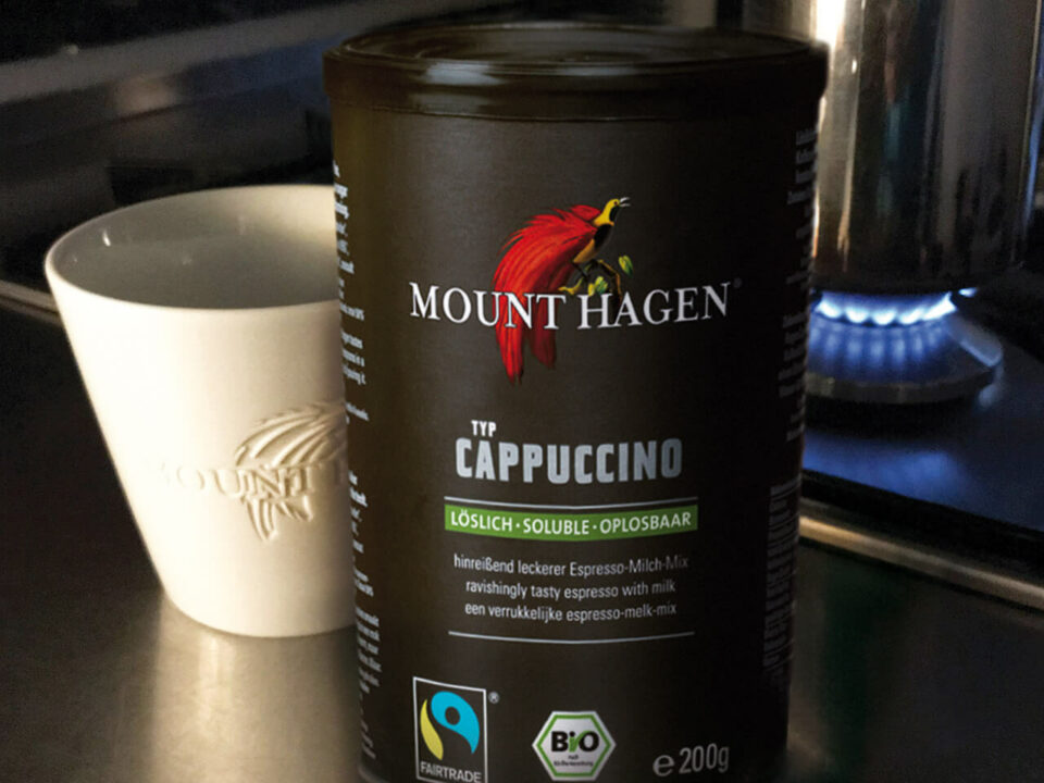 Mount Hagen 'Mitarbeiter des Monats': Cappuccino.