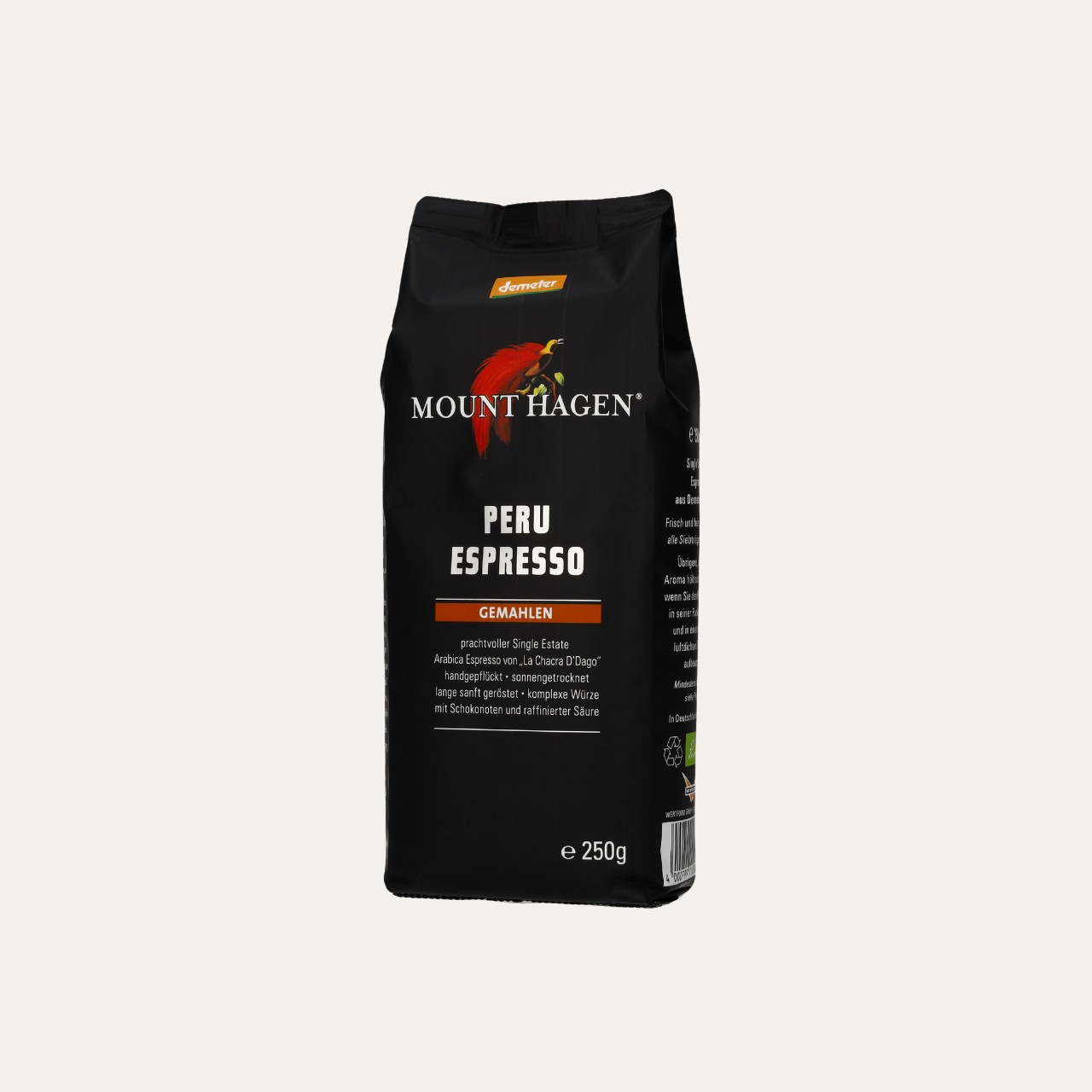 Mount Hagen Peru Espresso gemahlen 250g, bio & fair