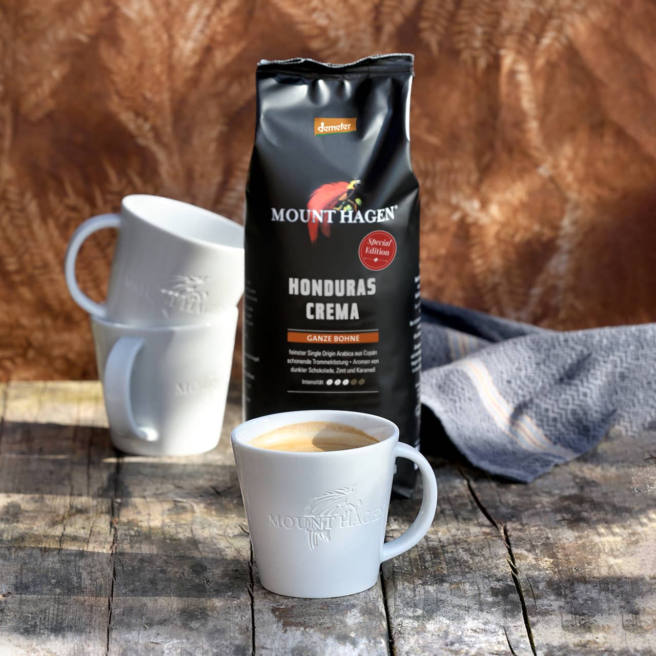 Honduras Crema 500G Ganze Bohne Ambiente 1